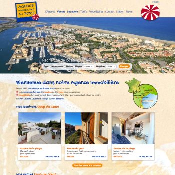 conception site agence immobilière Aude, création site immobilier