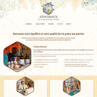 Création du site internet pour Nathalie Tamet, phytothérapeute et aromathérapeute qui propose des consultations individuelles et ateliers collectifs