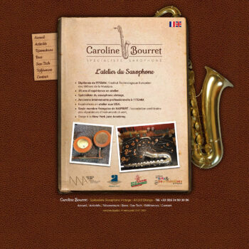 conception site réparation saxophone Vaucluse