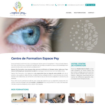 création site internet centre de formation Les Angles Gard