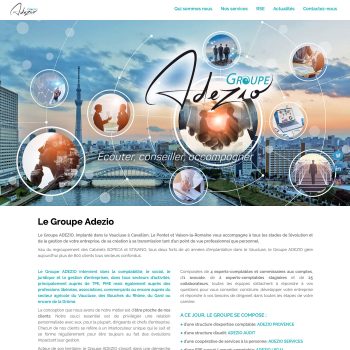 Création du site du Groupe Adezio