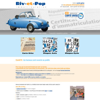 conception site service carte grise plaque immatriculation Avignon Vaucluse