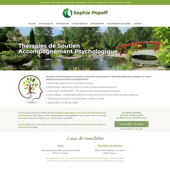 création site psychanalyste, gard, bouches-du-rhône, site internet sophrologue