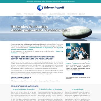 création site psychanalyste, site internet hypnothérapeute, psychanalyse, hypnose, EMDR, sexothérapie
